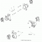 Z14VH76AC/AD/EAI/EAK/EAJ/EAL/EAW RZR 800 Brakes, caliper mounting