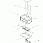 Z14VH76AC/AD/EAI/EAK/EAJ/EAL/EAW RZR 800 Engine, piston and cylinder