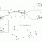 Z14XE7EAL/X RZR 4 800 Brakes, brake lines and master cylinder