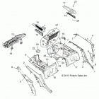 Z14ST1EFX RZR XP 1000 INTL Body, rear rack and fenders