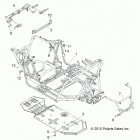 Z14JT87AD/9EAO/9EAOL/9EAL RZR 900 Chassis, main frame and skid plate