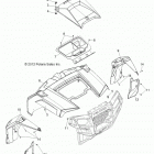R13XT9EFX RZR 4 XP 900 PS INTL Body, hood and front body work