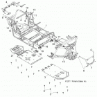 R12XT87AA/9EAS RZR 4 XP 900 Chassis, main frame and skid plate