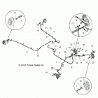 Z146T1EAM/EAW RZR XP 4 1000/PS Brakes, brake lines and master cylinder