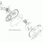 Z14VH76AC/AD/EAI/EAK/EAJ/EAL/EAW RZR 800 Drive train, clutch cover and ducting