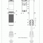 Z14XE7EAL/X RZR 4 800 Передний аммортизатор