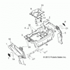R13JT9EFX  RZR XP 900 EPS INTL Body, rear rack and fenders