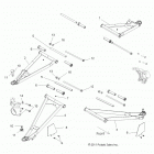 Z14XE7EAL/X RZR 4 800 Suspension, front control arms
