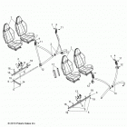 Z14XT9EFX RZR 4 900 INTL Body, seat mounting and belts