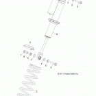 Z14JT87AD/9EAO/9EAOL/9EAL RZR 900 Suspension, front shock mounting
