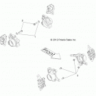 R12XT87AA/9EAS RZR 4 XP 900 Brakes, caliper mounting