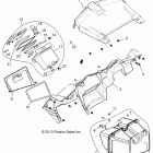 Z146T1EAM/EAW RZR XP 4 1000/PS Body, dash and glovebox