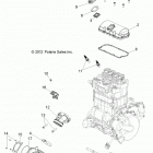 Z14VH76AC/AD/EAI/EAK/EAJ/EAL/EAW RZR 800 Engine, throttle body and valve cover