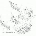 R13VE76FX/FI RZR S 800 EFI INTL/ISRAEL Body, floor and rocker panels