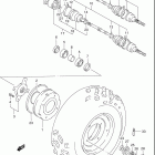 LT-4WD Quad Runner Front wheel (see note)