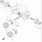 LT-F250 Quad Runner Коленвал