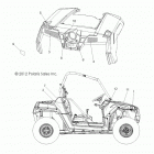 R13VE76FX/FI RZR S 800 EFI INTL/ISRAEL Кузов Наклейки