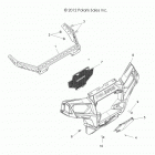 R13VH57FX RZR 570 EFI INTL Body, front bumper