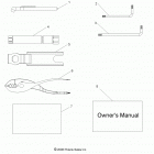 R11VM76FX RZR  S EPS INTL References, tool kit and owners manual