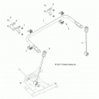 R13VH57FX RZR 570 EFI INTL Suspension, stabilizer bar, rear
