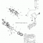R13JT9EFX  RZR XP 900 EPS INTL Engine, throttle body and injector