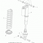 R13JT9EFX  RZR XP 900 EPS INTL Suspension, front shock mounting