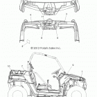 R13VH57FX RZR 570 EFI INTL Кузов Наклейки