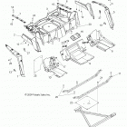 R10XH76AA RZR 4 800 EFI Body, rear rack and fenders