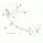 R12VH57AD RZR 570 EFI Engine, exhaust system