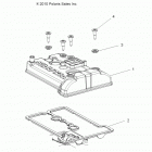 R12XT87AA/9EAS RZR 4 XP 900 Engine, valve cover