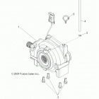 R10XH76AA RZR 4 800 EFI Передний редуктор