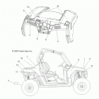 R10VH76 ALL OPTIONS/VY76AZ RZR 800 EFI Кузов Наклейки