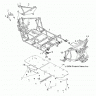 R10XH76AA RZR 4 800 EFI Chassis, main frame and skid plate