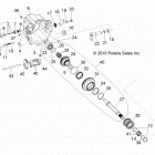 R10XH76AA RZR 4 800 EFI Drive train, main gearcase internals 2 (built 5  /...