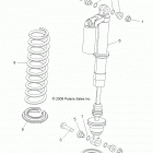 R10XH76AA RZR 4 800 EFI Suspension, front shock mounting