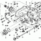 TRX680FA Передняя крышка картера