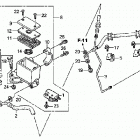 TRX300X Главный тормозной цилиндр - передний