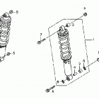 TRX300X Передние аммортизаторы