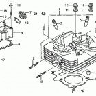 TRX250TM Головка цилиндра