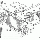 TRX680FA Радиатор