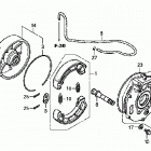 TRX500FPM Задний тормоз