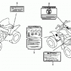 TRX250X Наклейки