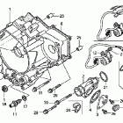 TRX250TM Крышка картера задняя