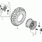 TRX500FPM Заднее колесо