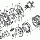 TRX500FPM Сцепление