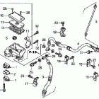 TRX500FPM Главный тормозной цилиндр - передний