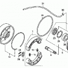 TRX420FE Задний тормоз