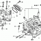 TRX500FA Головка цилиндра