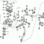 TRX680FA Главный тормозной цилиндр - передний