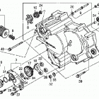 TRX420FE Передняя крышка картера